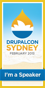 DrupalCon Sydney 2013 - I'm a speaker