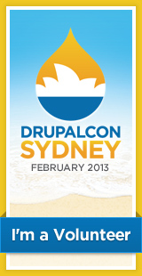 DrupalCon Sydney 2013 - I'm a volunteer